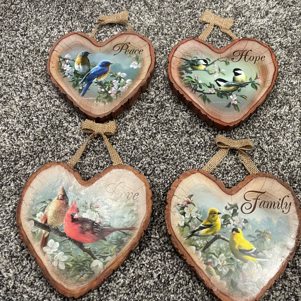 New! The Bradford Exchange Heart Full Of Blessings Wall Decor - 4 Included